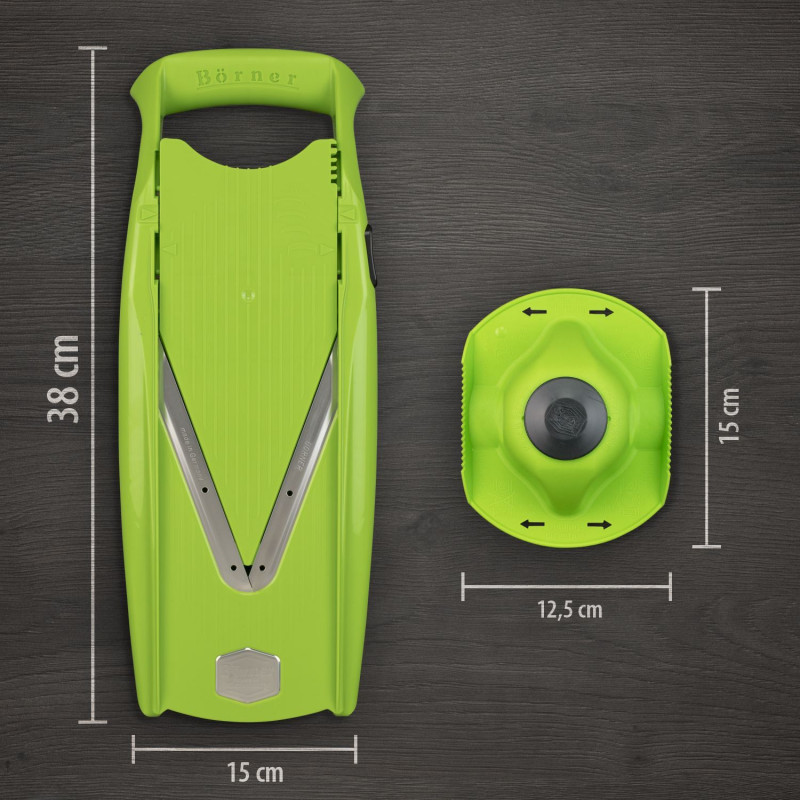 Răzătoarea Börner V5 Verde cu suport placute