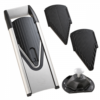 Răzătoare Börner V6 ExclusiveLine din inox – set cu Multibox