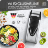 Răzătoare Börner V6 ExclusiveLine din inox – set cu Multibox