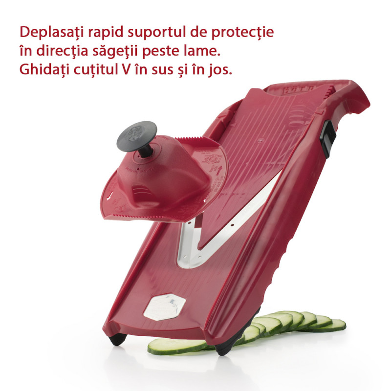 Răzătoarea Börner V5 Rosie cu suport placute