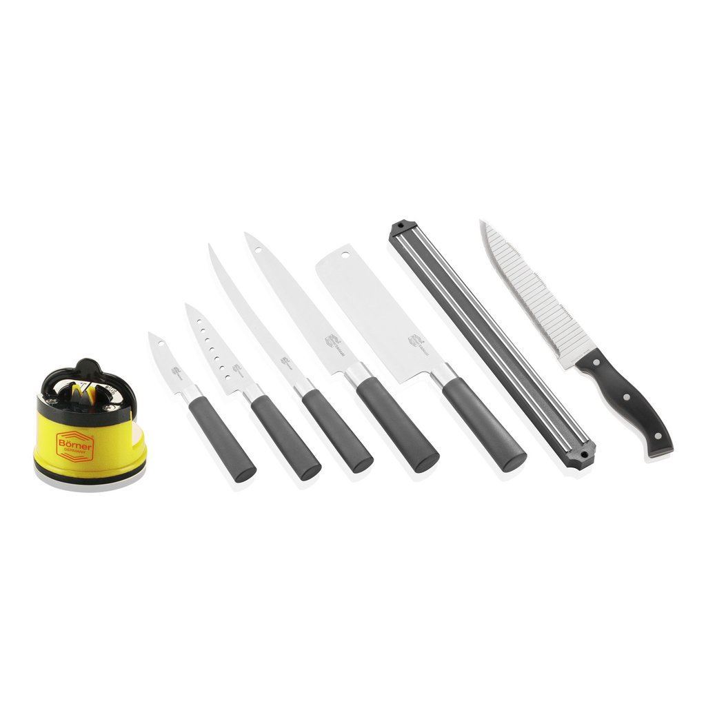 Set 6 cutite Borner + Accesoriu ascutit-gratuit