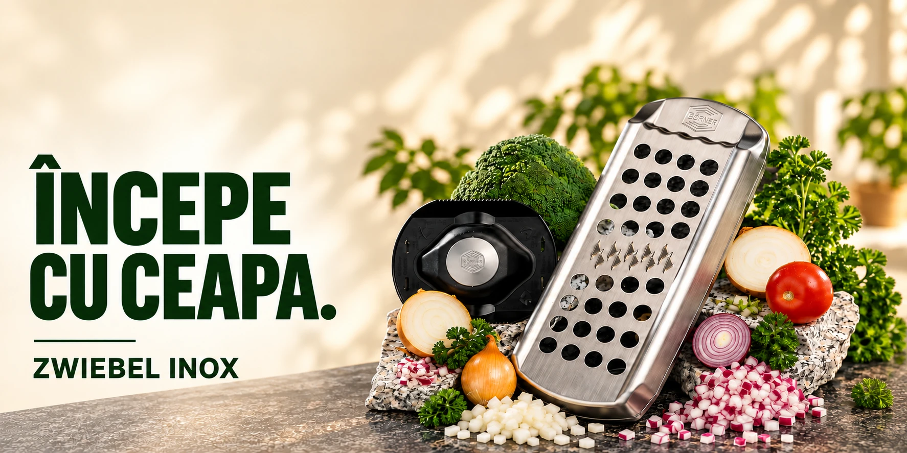 Zwiebel Inox · Culoare și prospețime