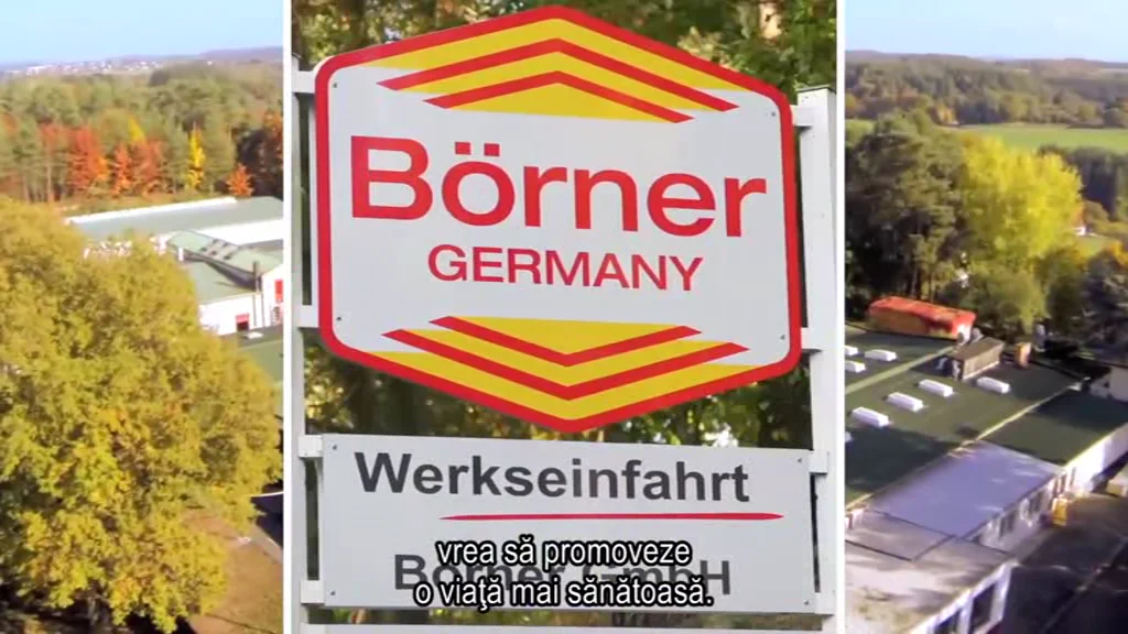 Vedere asupra fabricii Börner din Eifel, din filmul de arhivă