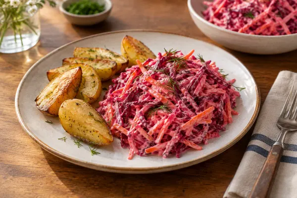 Salată de sfeclă crudă cu hrean — imagine ilustrativă
