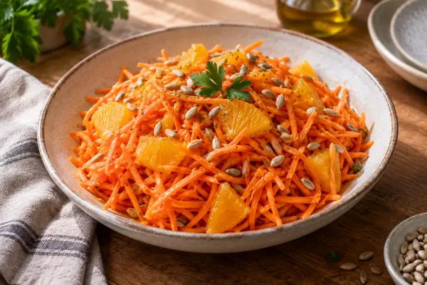 Salată julienne cu morcov și portocală — imagine ilustrativă